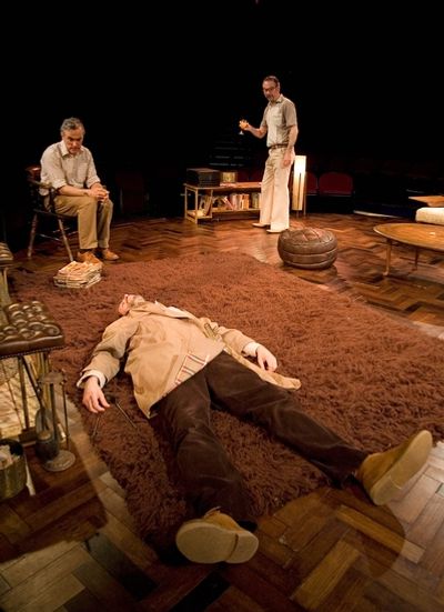 Stephen Mangan, Ben Miles, and Paul Ritter Photo